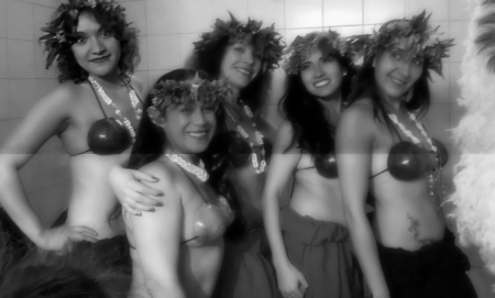 Backstage en una de las presentaciones de la Academia